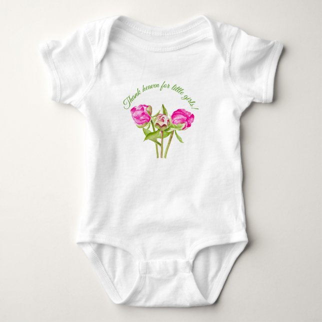 Hopp på en babybodysuit t shirt (Framsida)