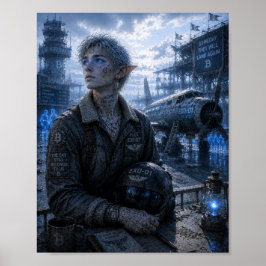 Hopp / Pilot / Övergiven flygplats Poster