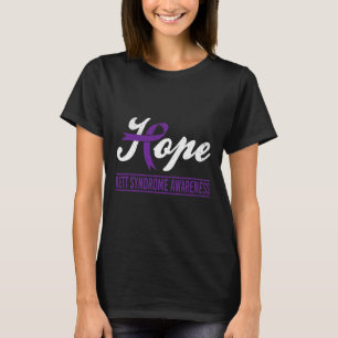Hopp Purple Ribbon Rett syndrom medvetenhet stöd T Shirt