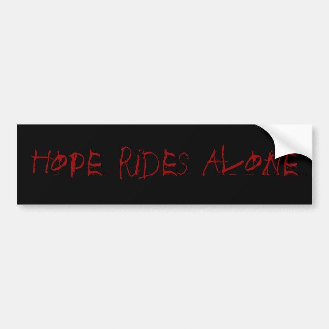 Hopp rider bara bildekal (Framsidan)