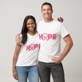 HOPP/ ROSA RIBBON/ MEDVETENHET/ UNISEX T SHIRT