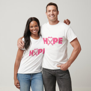 HOPP/ ROSA RIBBON/ MEDVETENHET/ UNISEX T SHIRT