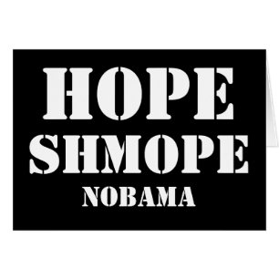 HOPP SHMOPE NOBAMA HÄLSNINGSKORT
