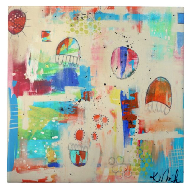 Hopp Soaring 6" det keramiska fotoet belägger med Kakelplatta (Framsidan)