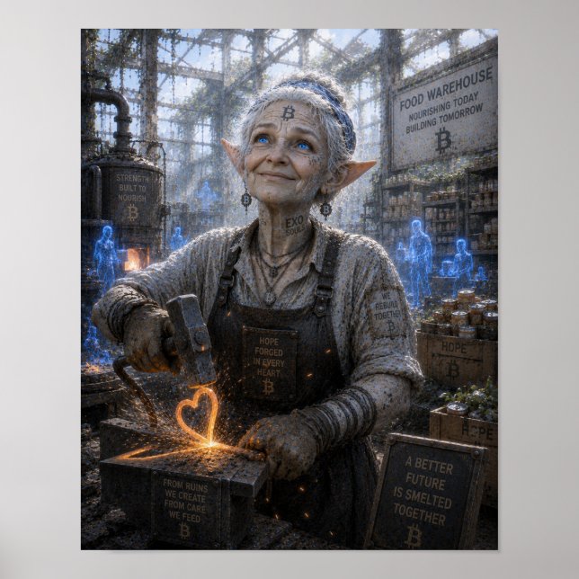 Hopp / Stålmakare / Matlager Poster (Framsidan)
