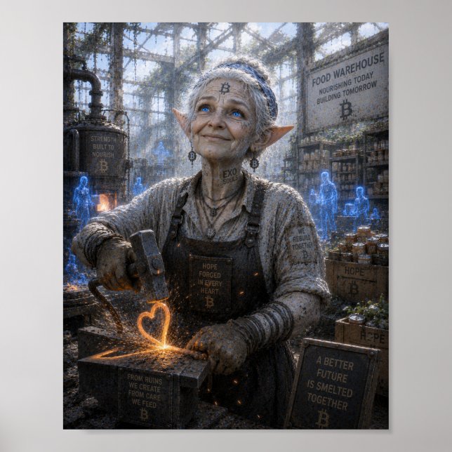 Hopp / Stålmakare / Matlager Poster (Framsidan)