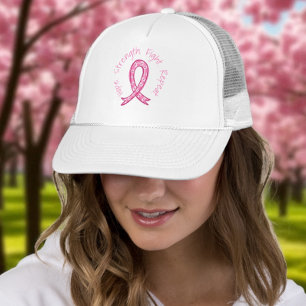 Hopp Styrka Kamp Repetera Rosa Band Kampanj Keps