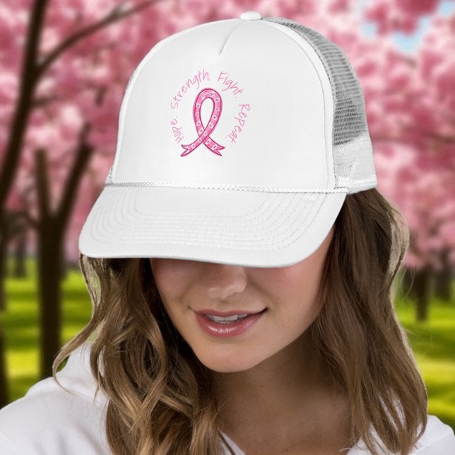 Hopp Styrka Kamp Repetera Rosa Band Kampanj Keps (Skapare uppladdad)