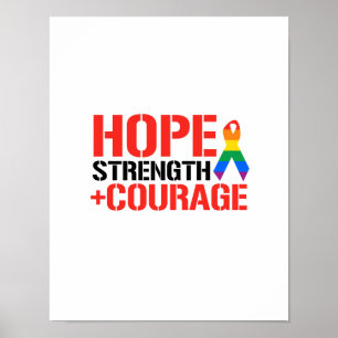 Hopp, styrka & kurage poster