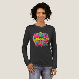 "Hopp. Styrka. Rosa." Bröstcancermedvetenhet T Shirt