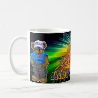 Hopp till och med inspiration kaffemugg