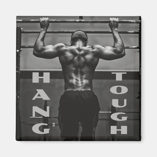 Hopp Tuff Muscle Man Workout Gym Magnet (Framsidan)