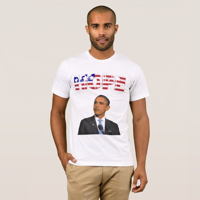 Hopp, USA Flagga President Barack Obama Tröja (Hel framsida)
