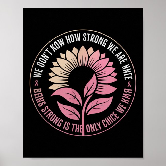 Hopp Vinner Varje Dag Bröstcancer Medvetenhet Stöd Poster (Framsidan)