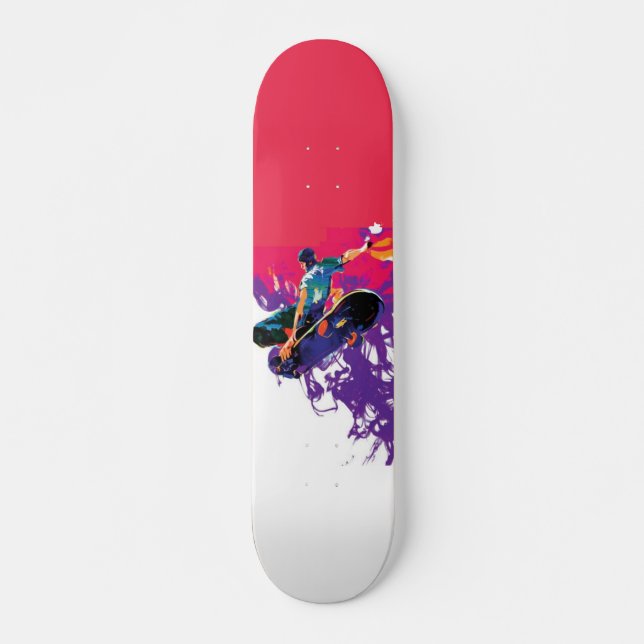 Hoppa 4 Färg Skateboard (Framsida)