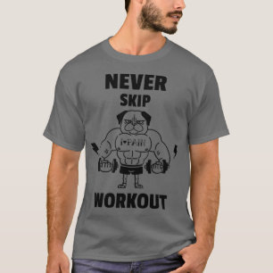 Hoppa aldrig över arbetsgång t shirt
