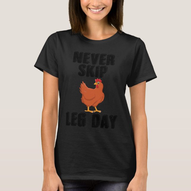 Hoppa aldrig över blydagen Bodybuilding T Shirt (Framsida)