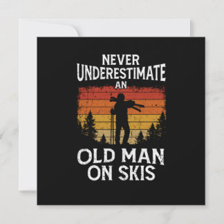 Hoppa aldrig underskatta en gammal man på skis inbjudningar