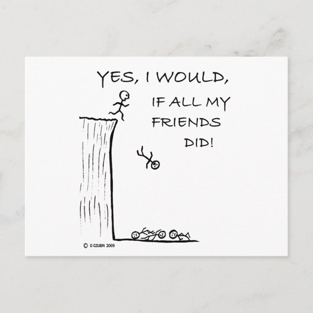 Hoppa av ett klipp vykort (Framsida)