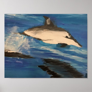 hoppa delfin poster