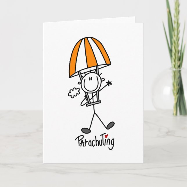 Hoppa fallskärm kort (Framsida)