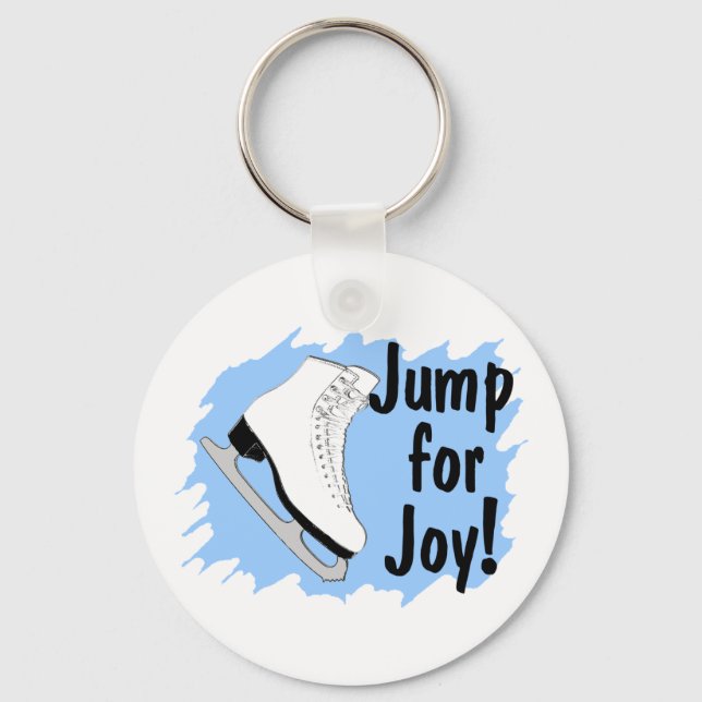 Hoppa för joy Blue Skate Nyckelring (Framsida)