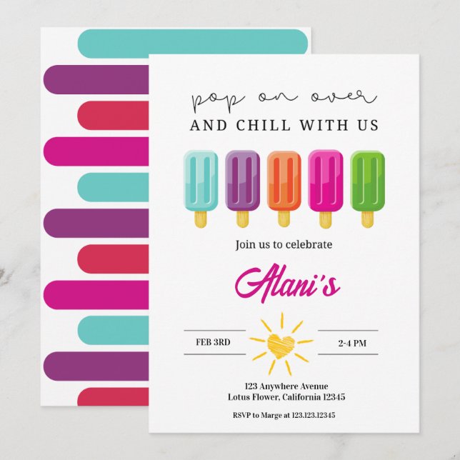 Hoppa Förbi Inbjudningar (Fram/baksida)