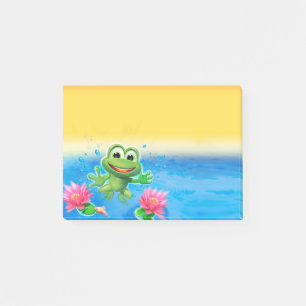 Hoppa grodan noterar Posta-det kvarteret Post-it Block