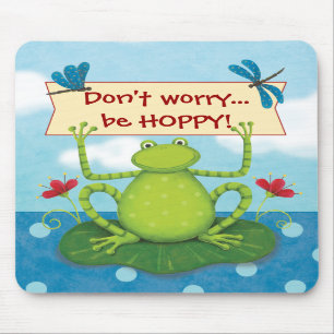 Hoppa grodan - oroa inte…, Var HOPPY Mousepad Musmatta