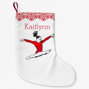 Hoppa gymnastjul med monogramen liten julstrumpa