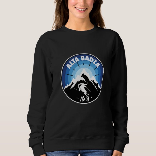 Hoppa in i Alta Badia Italien Blue T Shirt (Framsida)