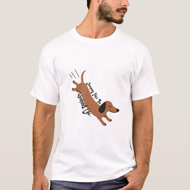 Hoppa in i Helg - Spelande design T Shirt (Framsida)