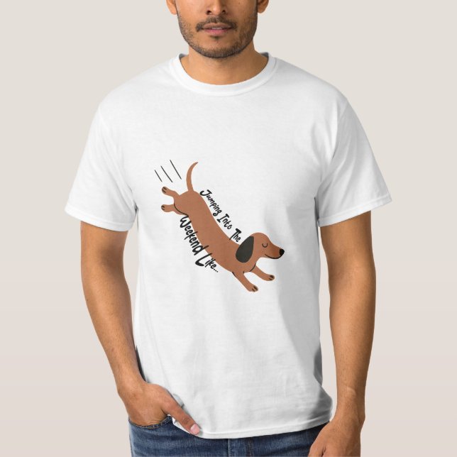 Hoppa in i Helg - Spelande design T Shirt (Framsida)