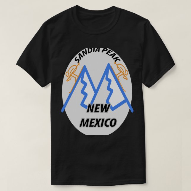 Hoppa in i kretsen SANDIA PEAK New mexico T Shirt (Design framsida)