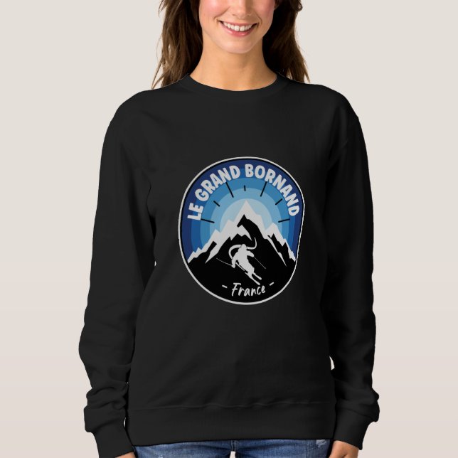 Hoppa in i Le Grand Bornand Frankrike Blue T Shirt (Framsida)