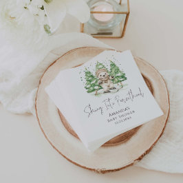 Hoppa in i Parenthood Winter Baby Shower Pappersservett