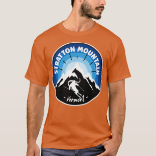 Hoppa in i Stratton Mountain Vermont Blue T Shirt