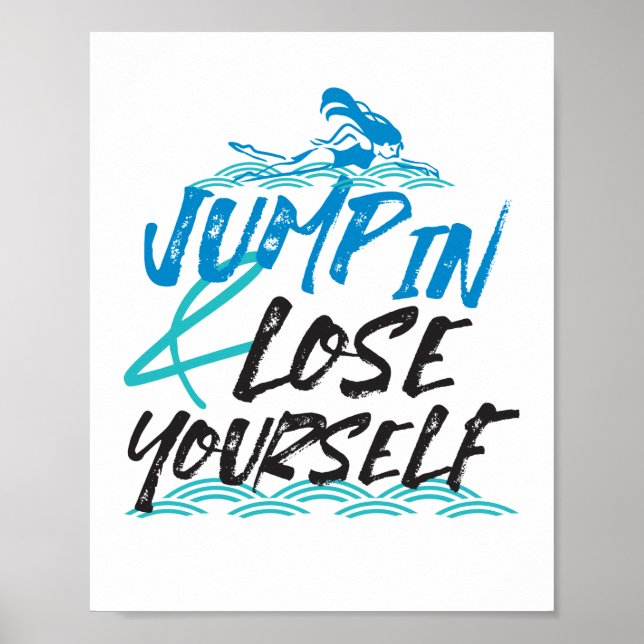 Hoppa in och förlora dig själv, Swimming Quimming  Poster (Framsidan)