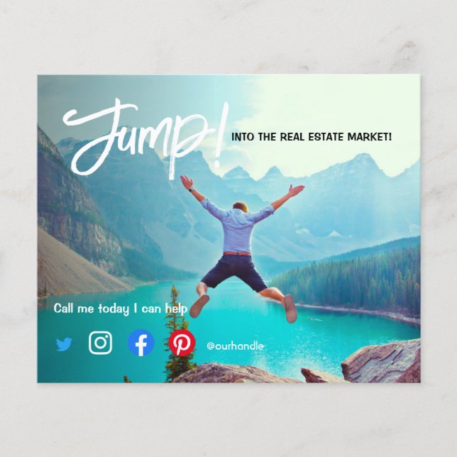 hoppa in på den verkliga gods-marknaden och sälja  flygblad (Framsidan)