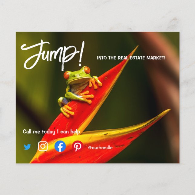 hoppa in på den verkliga gods-marknaden säljer hem flygblad (Framsidan)