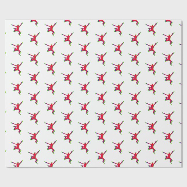 Hoppa inslagspapper presentpapper (Platt)