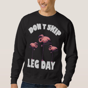 Hoppa inte över bendagen Flamingos Lång Ärmad Tröja