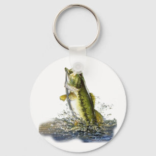 Hoppa largemouth bas nyckelring