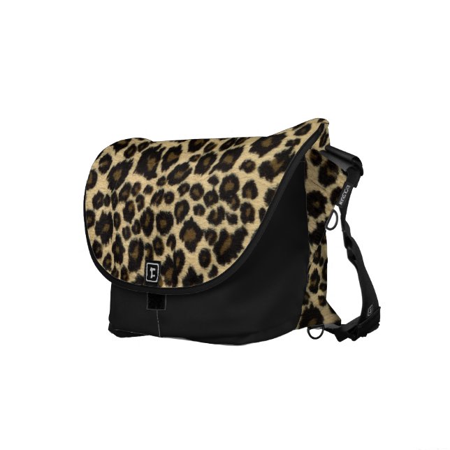 Hoppa LeopardsRickshawmessenger bag Kurir Väska (Högra Framsidan)