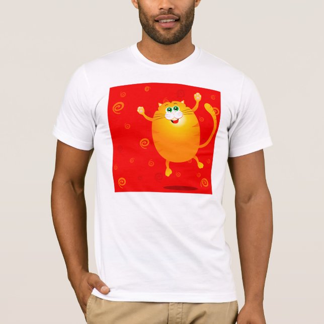 Hoppa! Lustigt t-shirt (Framsida)