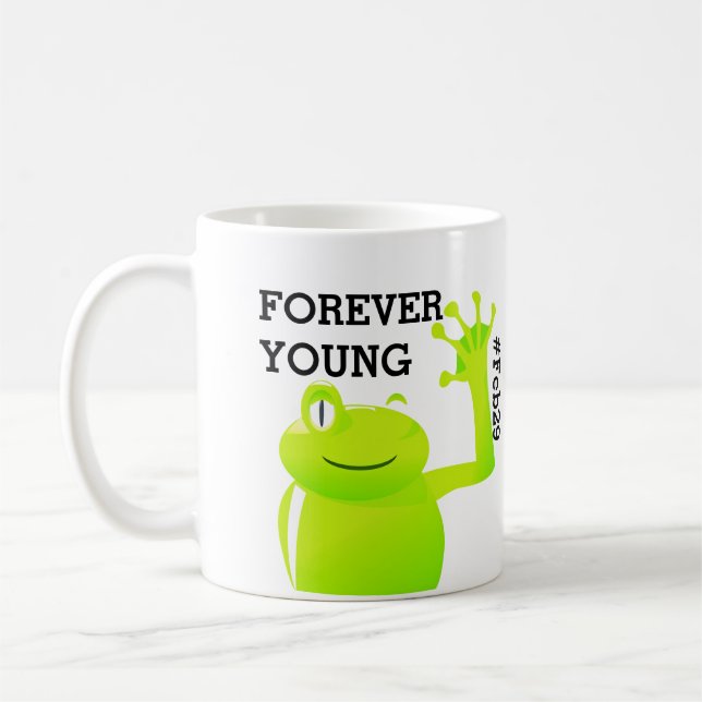 Hoppa muggen för kaffe för årsskottdagbabyen kaffemugg (Vänster)