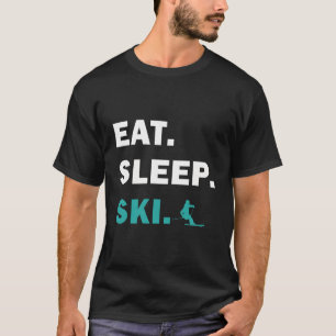 Hoppa och snöbordning - Eat Ssov Ski T Shirt