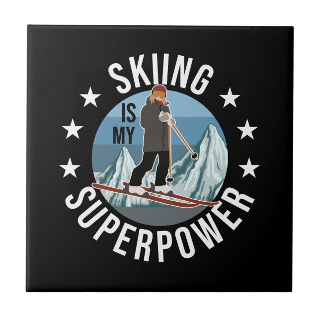 Hoppa över är min supermakt kakelplatta (Framsidan)
