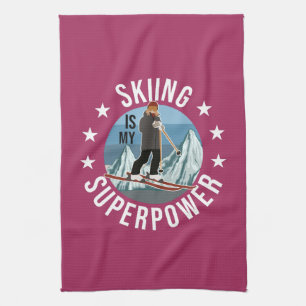 Hoppa över är min supermakt kökshandduk
