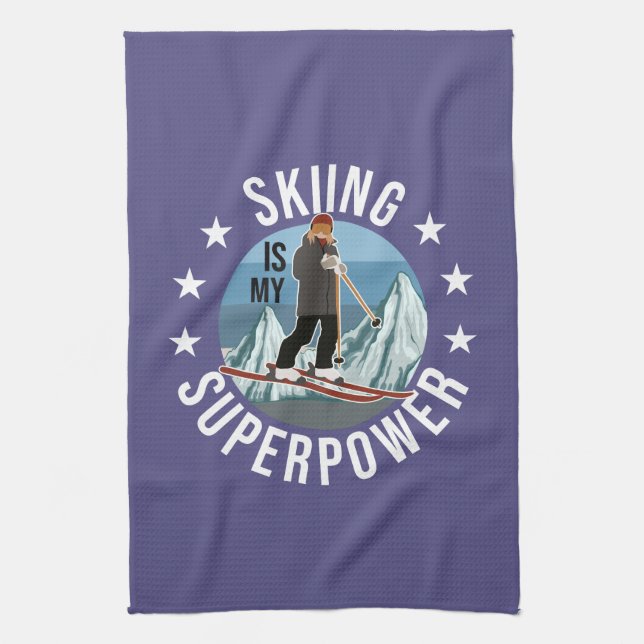 Hoppa över är min supermakt kökshandduk (Vertikal)